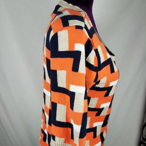 Liz Claiborne WOMEN SMALL Sweater COLOR BLOCK - Picture 9 of 9
